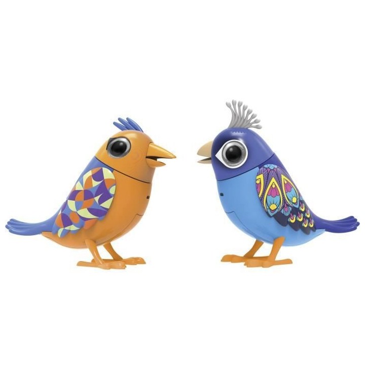 Personnage miniature - DIGIBIRDS - Pack de 2 oiseaux intéractifs colo