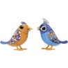 Personnage miniature - DIGIBIRDS - Pack de 2 oiseaux intéractifs colorés - 60 chansons - Piles incluses. A partir de 3 ans