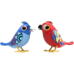 Personnage miniature - DIGIBIRDS - Pack de 2 oiseaux intéractifs colorés - 60 chansons - Piles incluses. A partir de 3 ans