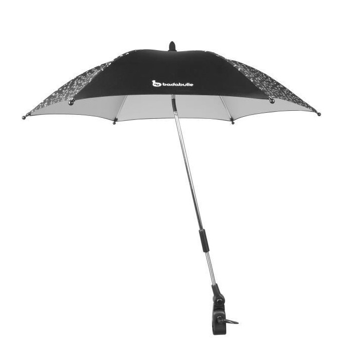 BADABULLE Ombrelle Universelle Noire Anti UV 50+ pour Poussette