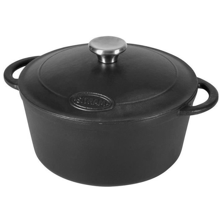 SITRAM Cocotte TRADIFONTE - 711075 - 4L Fonte émaillée ronde noir -