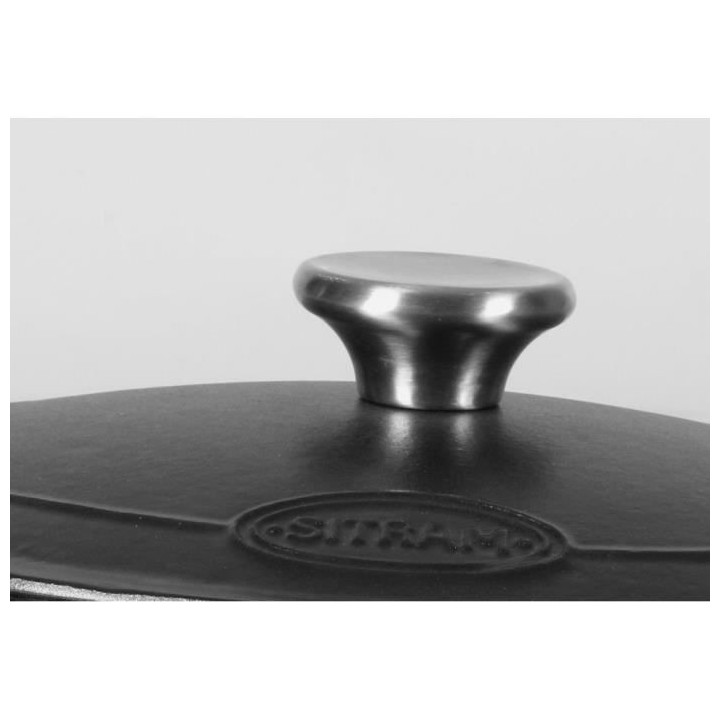 SITRAM Cocotte TRADIFONTE - 711075 - 4L Fonte émaillée ronde noir -