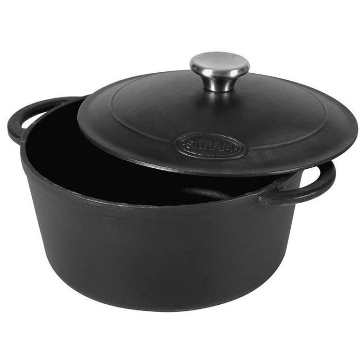 SITRAM Cocotte TRADIFONTE - 711075 - 4L Fonte émaillée ronde noir -