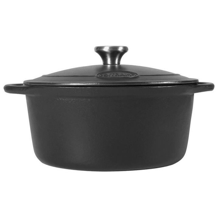 SITRAM Cocotte TRADIFONTE - 711075 - 4L Fonte émaillée ronde noir -