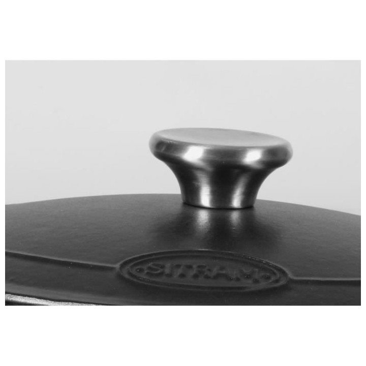 SITRAM Cocotte TRADIFONTE - 711075 - 4L Fonte émaillée ronde noir -