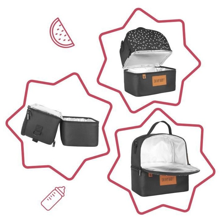 BADABULLE Sac Repas Isotherme multipoches Pick and Go