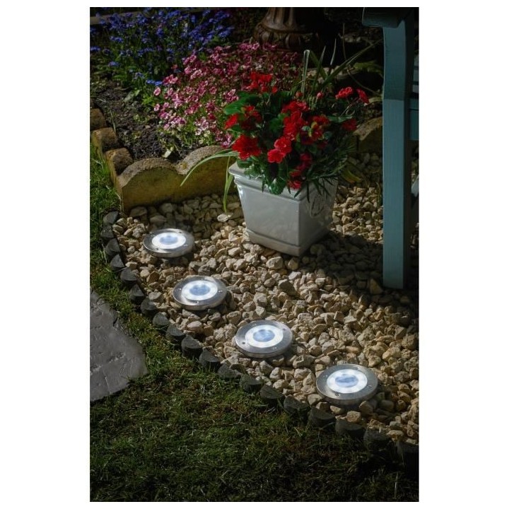 Spot solaire UpSMART GARDEN -Light - Pack de 4  5 lumens