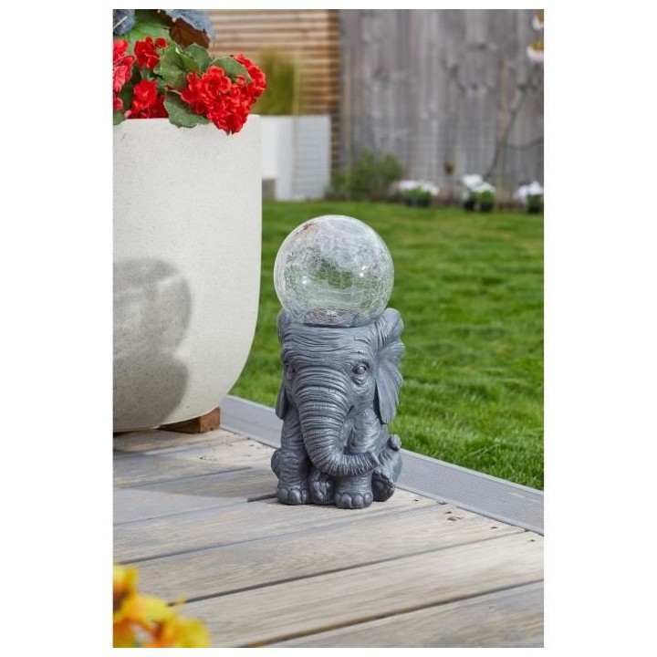 Orbe Eléphant résine et verre