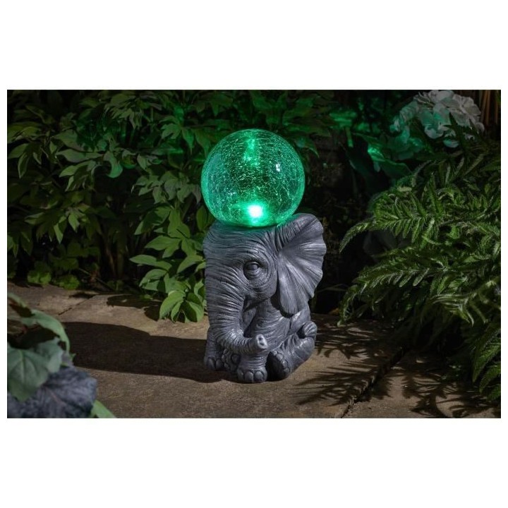 Orbe Eléphant résine et verre