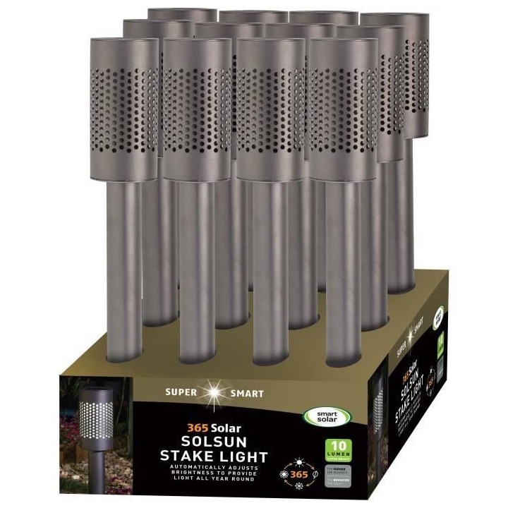 Balise solaire Solsun 365 SMART GARDEN - Carry Pack de 4 - 10 lumens