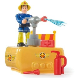 Smoby - Sam le Pompier - Pick Up Vénus - Fonction Lance a Eau - 4 Accessoires + 1 Figurine Incluse - Piles Incluses