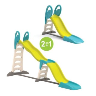 SMOBY Toboggan modulable Super MegaGliss - Bleu/Vert - Glisse : 170 a