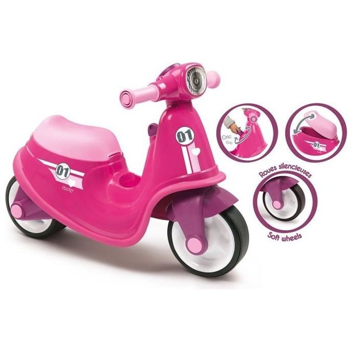 Porteur Scooter - Rose - SMOBY