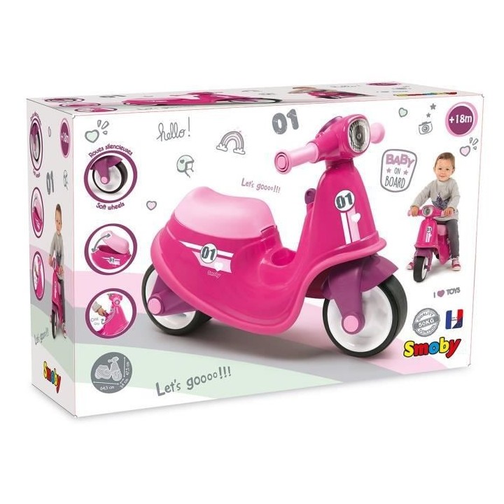 Porteur Scooter - Rose - SMOBY