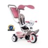 SMOBY Tricycle enfant évolutif Balade Plus - Structure métal - Rose