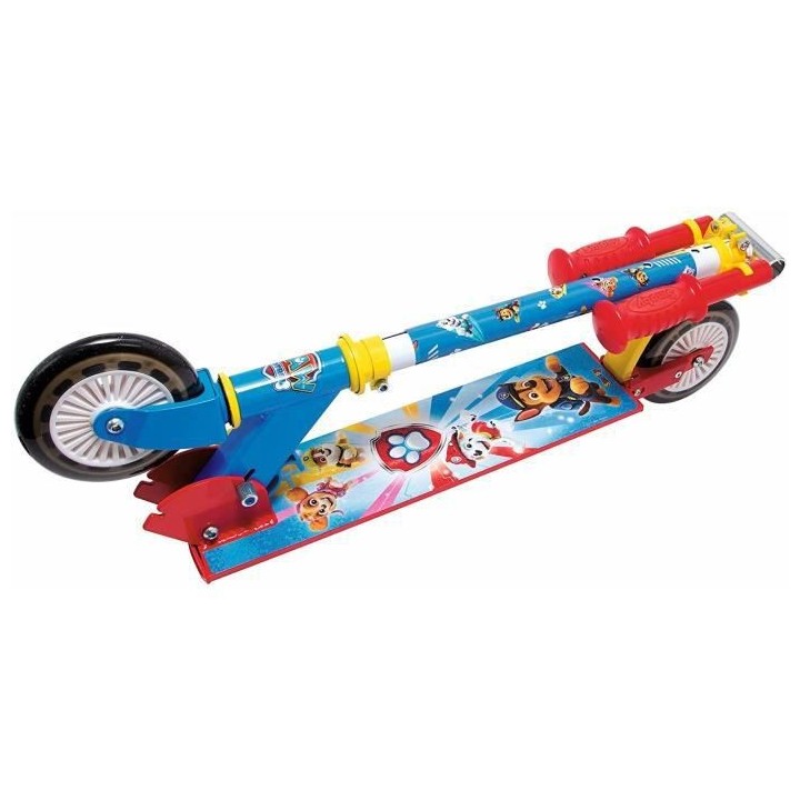 SMOBY - PAT'PATROUILLE Patinette 2 roues pliable - Strucure métale -