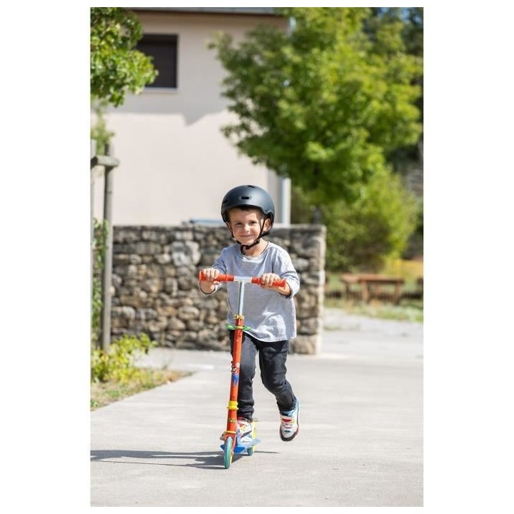 SMOBY - SUPER MARIO Patinette 2 roues pliable - Strucure métale - Gui