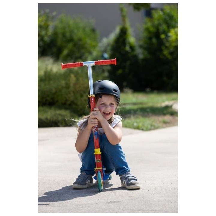 SMOBY - SUPER MARIO Patinette 2 roues pliable - Strucure métale - Gui