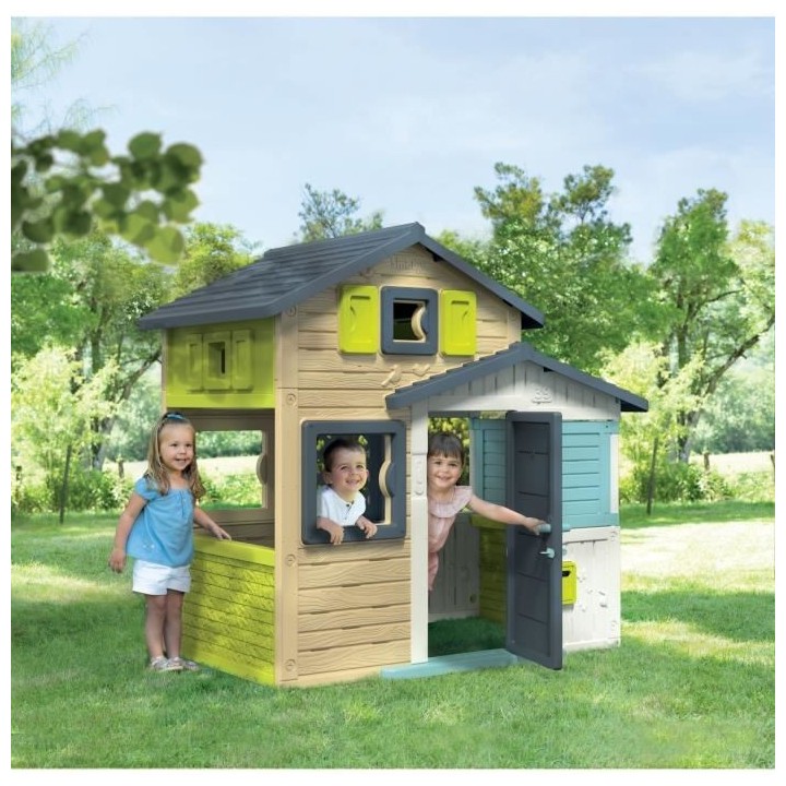 SMOBY Maison Friends House Evo - Anti-UV - 175,4x114,3x162 cm - Compat