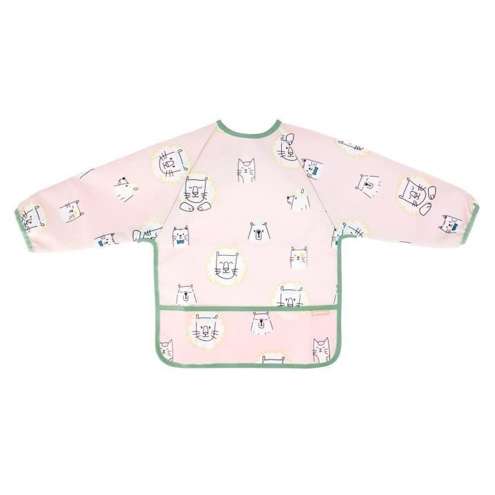 Badabulle Bavoir manche longues, Imperméable, Ajustable, 4 mois a 3 a