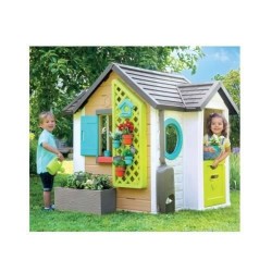 SMOBY Maison Garden House + Accessoires jardinage - 128,5x132x135 cm