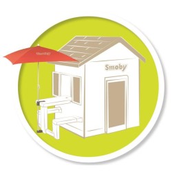 SMOBY Parasol adapté aux tables pique-nique Smoby - 80x90 cm