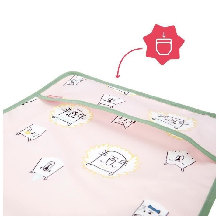 Badabulle Bavoir manche longues, Imperméable, Ajustable, 4 mois a 3 a