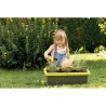 SMOBY Jardinere Eden garnie 20L : pelle + râteau + plantoir + 4 écriteaux