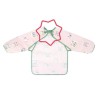 Badabulle Bavoir manche longues, Imperméable, Ajustable, 4 mois a 3 ans, Rose