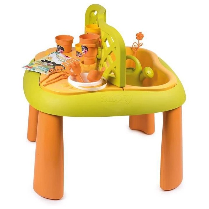 SMOBY - Silence ça Pousse Table de jardinage + accessoires - Fabricat