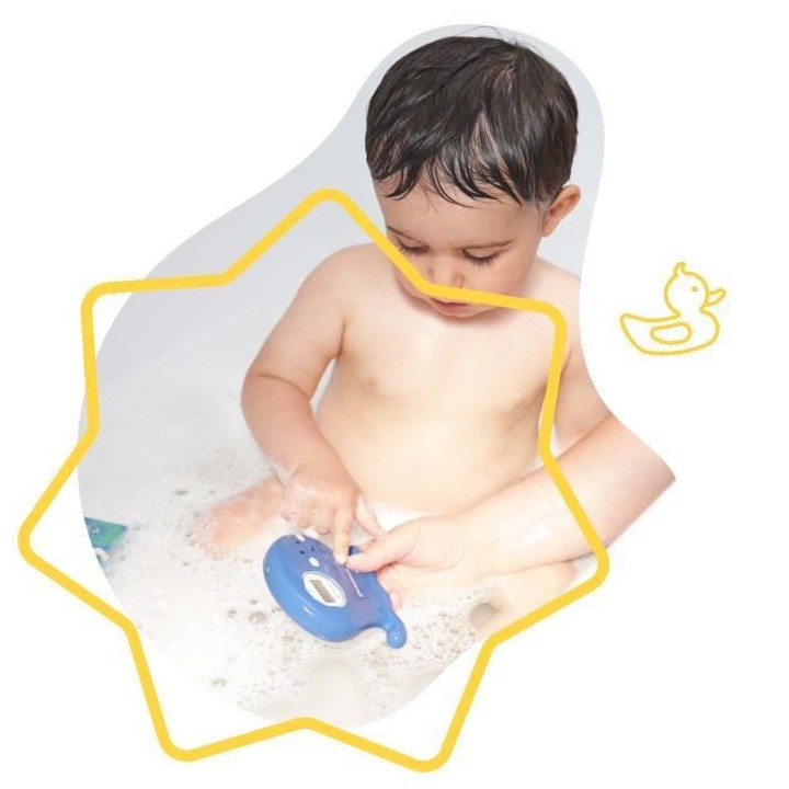 Badabulle Thermometre de bain digital, avec alerte si eau trop chaude