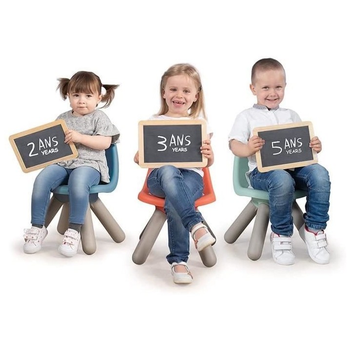 SMOBY - KID Chaise enfant vert sauge - Anti UV - Max 50 Kg - Fabricati