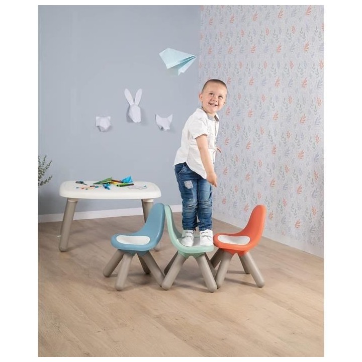 SMOBY - KID Chaise enfant vert sauge - Anti UV - Max 50 Kg - Fabricati