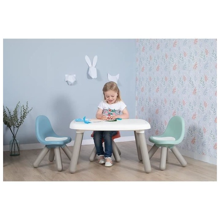 SMOBY - KID Chaise enfant vert sauge - Anti UV - Max 50 Kg - Fabricati