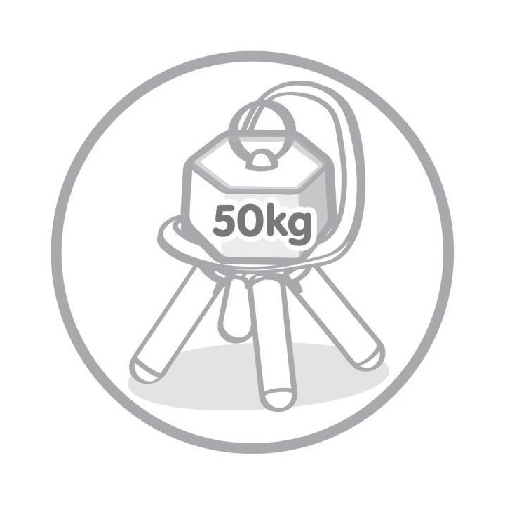 SMOBY - KID Chaise enfant grise - Anti UV - Max 50 Kg - Fabrication fr