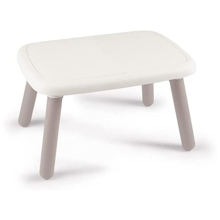 SMOBY - KID Table enfant blanche - Anti UV - 4 enfants - Fabrication f