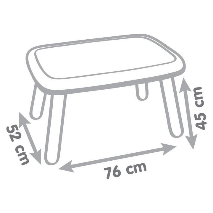 SMOBY - KID Table enfant verte - Anti UV - 4 enfants - Fabrication fra