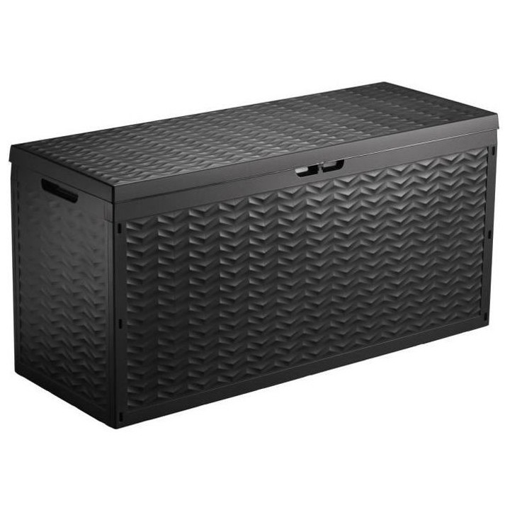 TOOD Malle / coffre de rangement en résine 330 L - 120 x 45 x 60 cm -