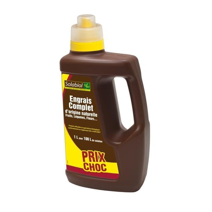 Solabiol SOLICOMP1 Engrais Complet Liquide 1L - Engrais universel | Ut