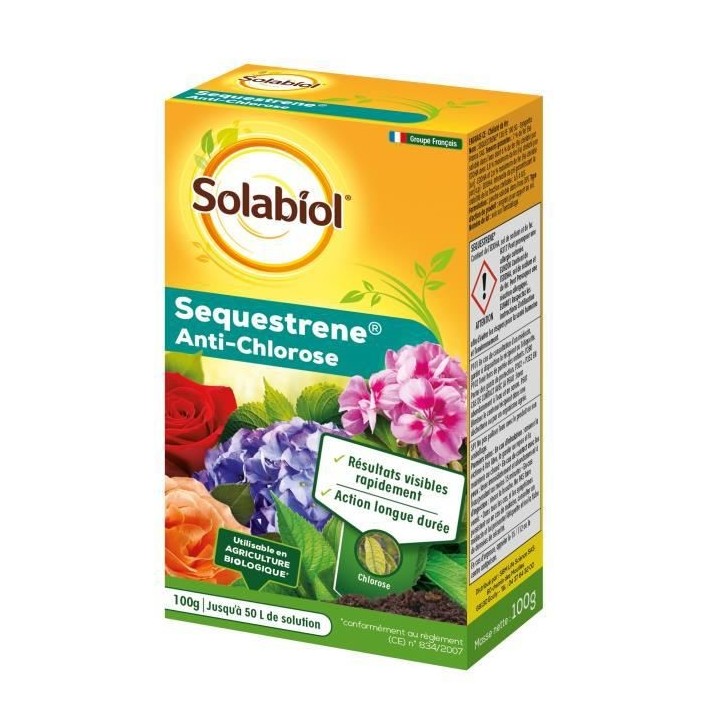 SOLABIOL SOSEQ01 Sequestrene Antichlorose 100 G | Resultats Visibles R