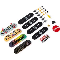 Finger Skate - Tech Deck - Pack 4 Fingers Skates - 6028815 - Authentique Planches a roulettes a customiser 96 mm - Modele aléat