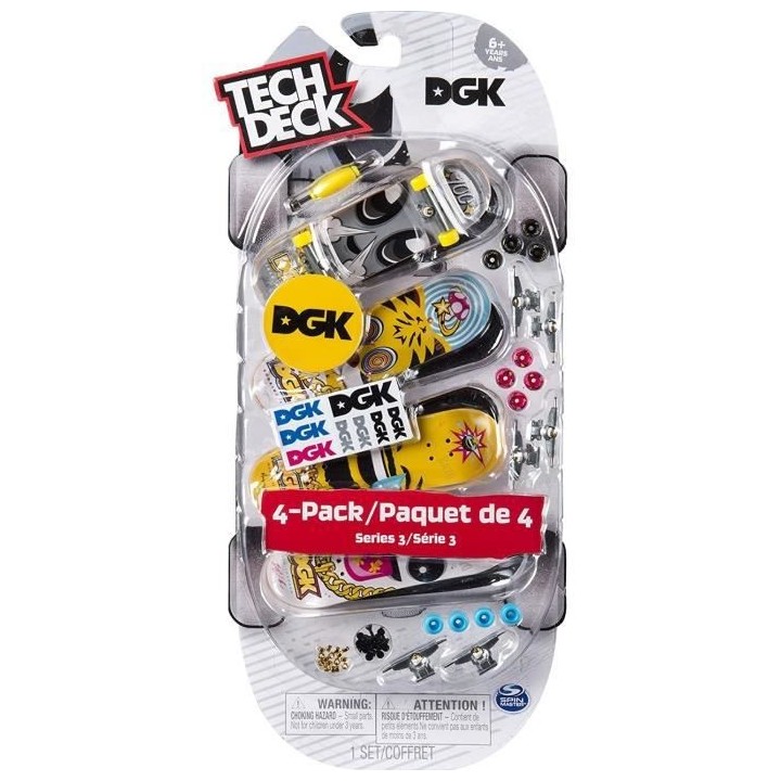Finger Skate - Tech Deck - Pack 4 Fingers Skates - 6028815 - Authentiq