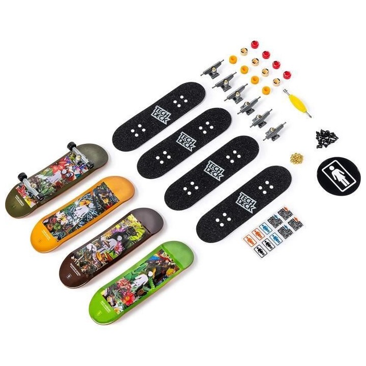 Finger Skate - Tech Deck - Pack 4 Fingers Skates - 6028815 - Authentiq