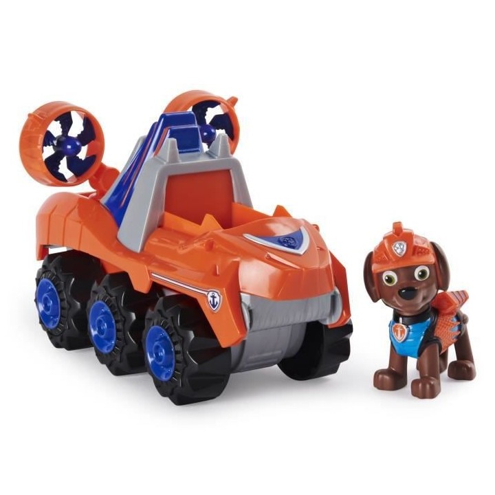 PAT PATROUILLE - VEHICULE + FIGURINE DELUXE ZUMA DINO RESCUE Paw Patro
