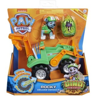 PAT PATROUILLE - VEHICULE + FIGURINE DELUXE ROCKY DINO RESCUE Paw Patr