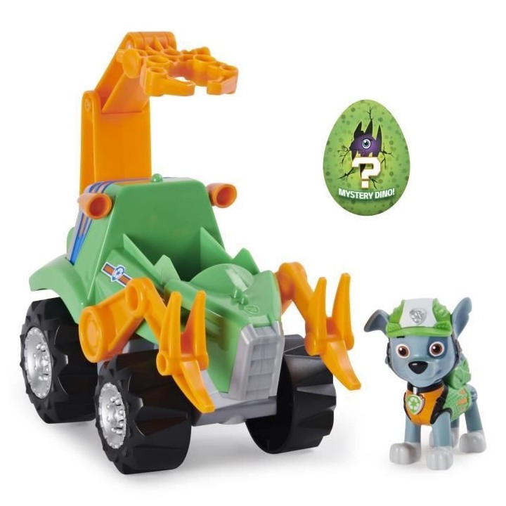 PAT PATROUILLE - VEHICULE + FIGURINE DELUXE ROCKY DINO RESCUE Paw Patr