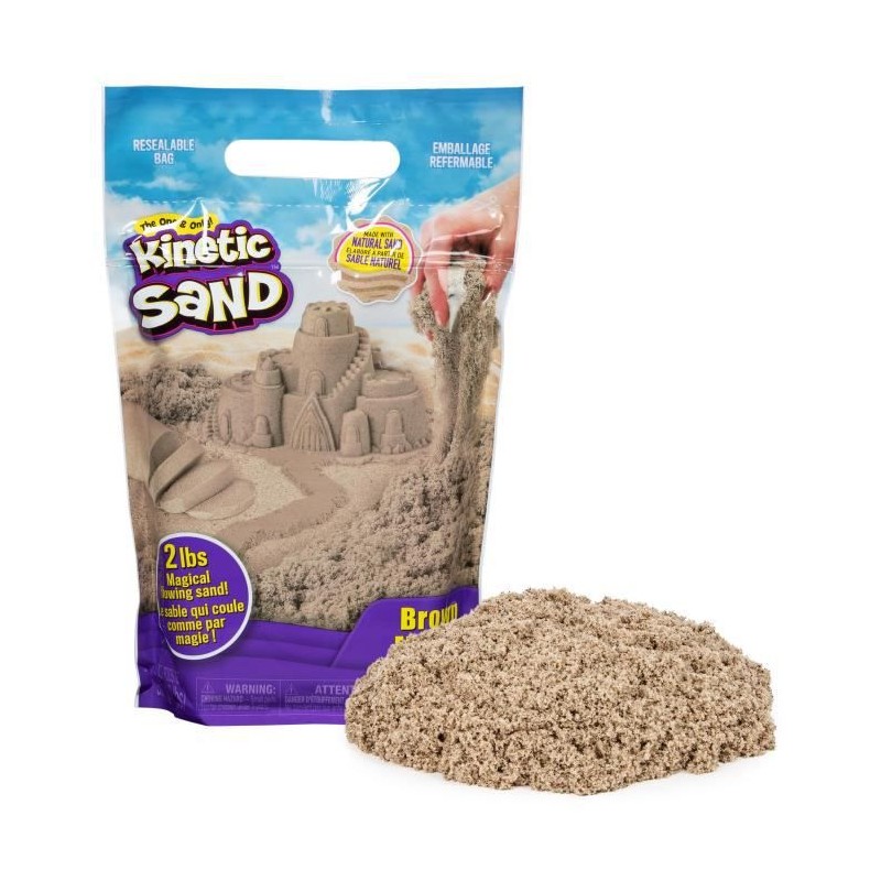 Kinetic Sand - Recharge Sable Naturel - 907 grammes - Des 3 ans