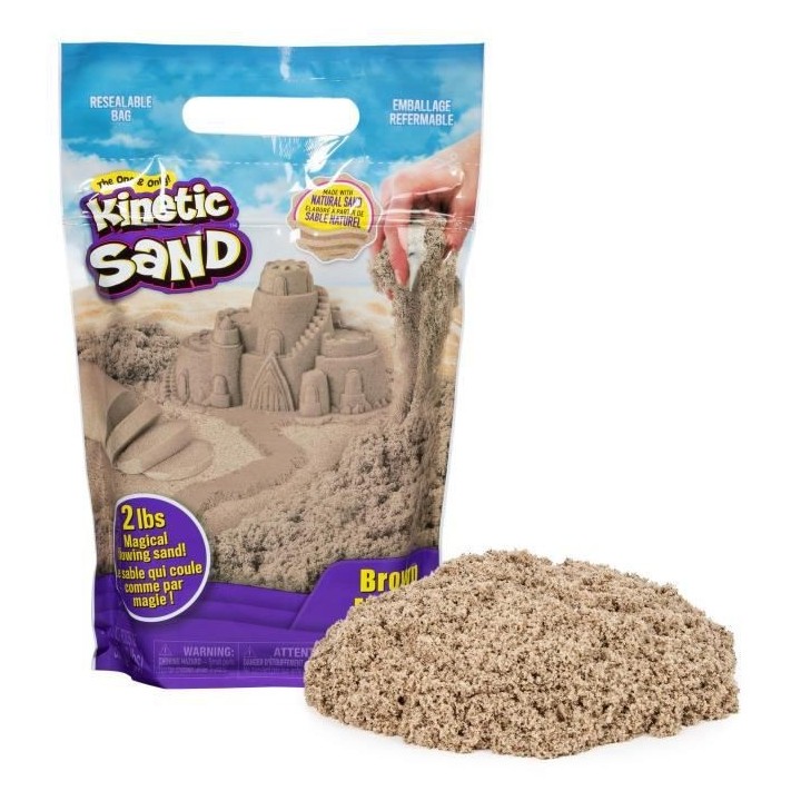 Kinetic Sand - Recharge Sable Naturel - 907 grammes - Des 3 ans