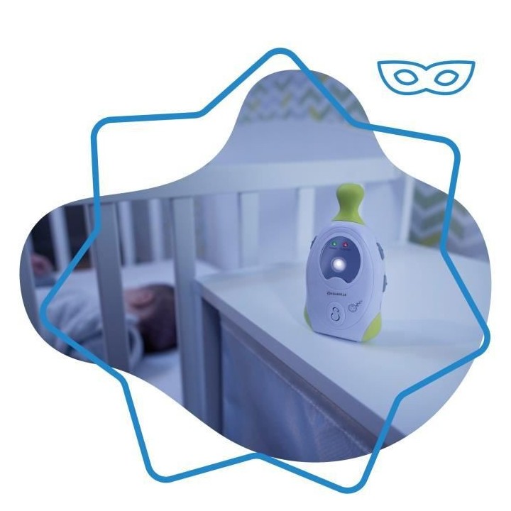 BADABULLE Baby Online 300m Babyphone Audio avec Veilleuse