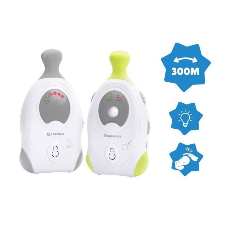 BADABULLE Baby Online 300m Babyphone Audio avec Veilleuse